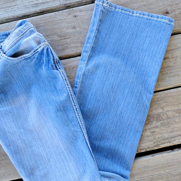 Red Rivet Women's Rhinestone Low Rise Jeans - Picture 3 of 7